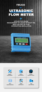 เครื่องวัดอัตราการไหลแบบอัลตราโซนิกแบบแยกส่วน SENTEC FMU820 ชนิดหนีบภายนอก สำหรับน้ำมัน/เคมี/พลังงาน รุ่น FMU820 FMU820 - Product Image 6