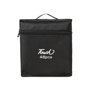 Ensemble de stylos marqueurs d'art pour étudiants Pointe fine et large à base d'alcool Dessin en couleur avec pointe de pinceau Emballage en sac en toile - Product Image 5