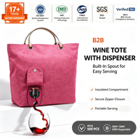 Sac isotherme portable personnalisé avec logo pour bouteille de vin ou canette, fourni par un fabricant chinois – Qualité supérieure