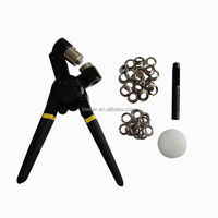 Kit d'outils pour œillets, pince perforatrice manuelle portable, machine à riveter manuelle avec 500 œillets de 10 mm