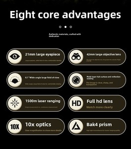 ODM OEM Jumelles télémètre laser <span class=keywords><strong>10x42</strong></span> avec écran LCD noir haute transparence, portée de 1500 m, jumelles laser de <span class=keywords><strong>sport</strong></span> - Product Image 2