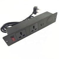 Prise de courant de bureau usb-c encastrée cachée universelle/prise de table encastrée pour meubles de bureau avec chargement sans fil