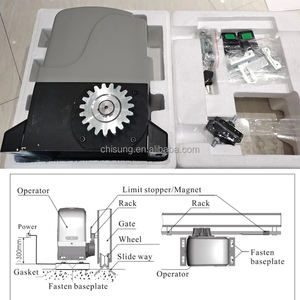 Ouvre-porte automatique robuste 1500KGS Opérateurs de moteurs de portes coulissantes électriques au design moderne pour portes automatiques coulissantes de villa - Product Image 5
