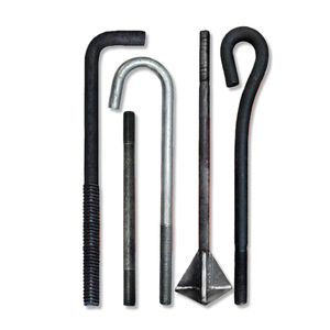 Perno de Anclaje Jucheng, Piezas Preincrustadas, Acero Q235 Grado A B C Nivel 10.9, Superficie Negra, Uso en Construcción de Edificios - Product Image 1