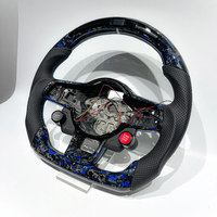 Bouton de démarrage LED, bouton de mode, volant sport en fibre de carbone bleue forgée pour MK7 MK6 MK5 Golf R GTI GTS GTD GTE