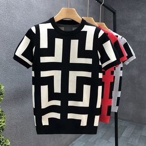 T-shirt da Uomo di Alta Qualità, Classica, di Lusso, alla Moda, Traspirante, Comoda e Fresca, a Maniche Corte - Product Image 2