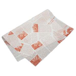 Papier ciré alimentaire imprimé avec logo, résistant à la graisse, format standard personnalisé, pour hamburgers, vente en gros - Product Image 1