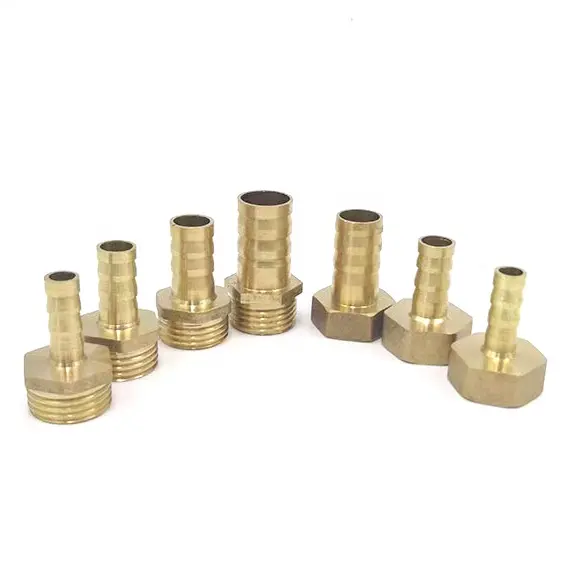 ZM Brass BT PC pcf Hex thủy lực khí Ống núm vú thép gai chèn kết nối nam nữ chủ đề ống phù hợp