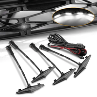 HOLY Hochwertige 12V Auto-Notfallwarnleuchte Kühlergrill LED-Stroboskop-Blitzlicht Sicherheitslampe RGB-Farben 1200LM CANBUS