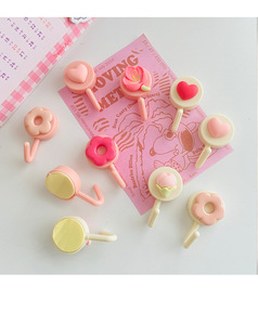 Wholesale Modern Kitchen & <b>Bathroom</b> Wall Decorative <b>Hooks</b> Custom Self Adhesive Flower Design Without Drilling Coat Bag Hanger - Product Image 5
