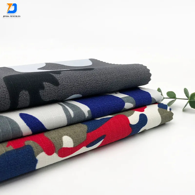 Jinda Hochwertiges Polycotton-Polyester-Baumwollmischungs-Tarn gewebe Druck-und Färbe tuch für CAMO Uniform gewebe