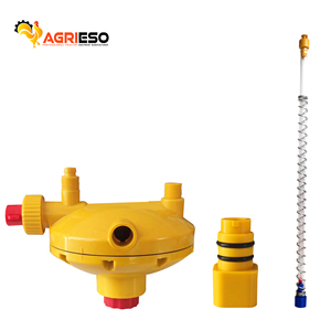 Agrieso, mejor rendimiento, amarillo, Equipo automático para aves de corral, línea para beber, regulador de presión de <span class=keywords><strong>agua</strong></span> de plástico para pollos - Product Image 1