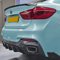 Kit de Alerón Delantero, Difusor Trasero y Rejilla para BMW M Sport X6 F16 2015-2019, 1 Año de Garantía, Reequipamiento OEM, Fibra de Carbono