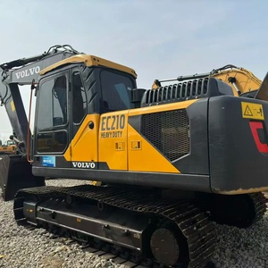 Excavadora de cadenas Volvo EC210D de 21 toneladas, 95% nueva, usada, maquinaria de construcción original, buen rendimiento, en venta - Product Image 2