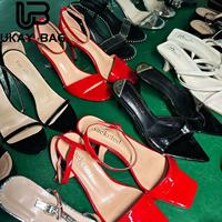S15 Chaussures d'occasion Vente Italie Chaussures Qualité Vente en gros Occasion Hells Confortable Dames Chaussures de style mixte