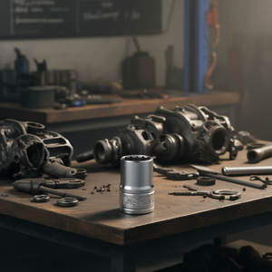 Fasano <b>Socket</b> Wrench 9mm <b>12</b> <b>Point</b> Chrome Vanadium Steel Automotive Repair Tool - Product Image 3