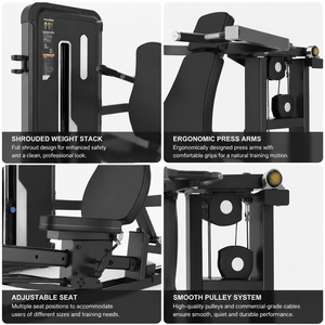Máquina <span class=keywords><strong>de</strong></span> Pesas Selectorizadas <span class=keywords><strong>de</strong></span> Nuevo Diseño, Doble Función, Prensa <span class=keywords><strong>de</strong></span> Hombros y Pecho para Club <span class=keywords><strong>de</strong></span> <span class=keywords><strong>Salud</strong></span> <span class=keywords><strong>de</strong></span> Lujo, Acero Q235, BFT-H1037 - Product Image 2