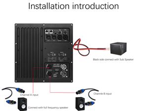 Módulo Amplificador de Potencia <span class=keywords><strong>Activo</strong></span> DSP Clase D de 3 Vías y 2000W con Fuente Conmutada <span class=keywords><strong>HiFi</strong></span> para Altavoz de Frecuencia Completa, Graves y <span class=keywords><strong>Subwoofer</strong></span> - Product Image 2