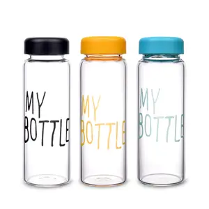Garrafa de água portátil para copo, copo portátil para viagem, garrafa de água do suco de frutas, copo transparente para carro, esportivo
