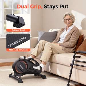 <span class=keywords><strong>Vélo</strong></span> d'exercice portable à pédales, silencieux et compact, idéal pour les petits appartements et l'entraînement cardio. - Product Image 3