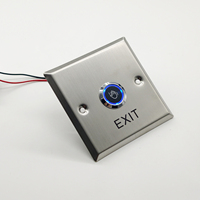 Bouton de sortie infrarouge sans contact en acier inoxydable, panneau de commande sans capteur tactile, contrôle d'accès aux portes, portail d'entrée, sécurité de bureau