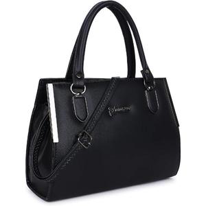 Bolso de mano de piel sintética para mujer, más vendido, con apariencia moderna, cierre de cremallera y dos asas de transporte, diseñado para ir de compras. - Product Image 2