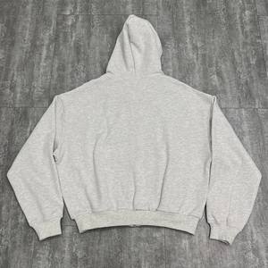 Sweat à capuche zippé en coton surdimensionné de haute qualité Sweat à capuche personnalisé lourd à double fermeture éclair Streetwear Broderie Sweat à capuche zippé - Product Image 2