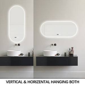 Espejo de Pared con Luces LED para Barbería, Decoración del Hogar, Espejo Iluminado con Radio y Calefacción para Baño, Espejo Antivaho - Product Image 6