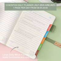 Agenda Quotidien Personnalisé 2025-2026 avec Logo – Planificateur Hebdomadaire et Mensuel Non Daté pour Atteindre Vos Objectifs et Vivre Plus Heureux – Carnet de Planification de Vie