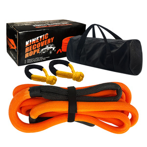 Outils de sauvetage d'urgence <span class=keywords><strong>4x4</strong></span>, corde à double tressage 100% NYLON, <span class=keywords><strong>sangle</strong></span> de remorquage cinétique, corde de traction - Product Image 2