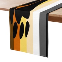 Chemin de table en polyester imprimé motif ours personnalisé, arc-en-ciel gay, idéal pour l'agencement de banquets thématiques, la décoration de comptoir de cuisine