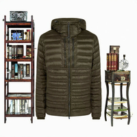 Veste d'hiver matelassée pour homme, en duvet alternatif, fermeture éclair, coupe classique, vêtements d'extérieur