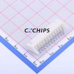 S12B-XH-A-1(LF)(SN) Wire-to-Board Pin Header Bent Lead Through Hole,P=2.5mm Connector 1x12P 2.5mm Right Angle Insert XH - Product Image 2