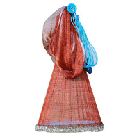 Nasse de pêche professionnelle, filet de lancer à affoulement rapide en monofilament, optimisée pour le mulet et le shad, lest robuste