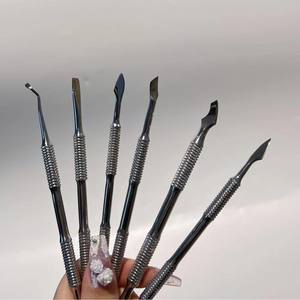 Empujador de Cutícula de Doble Punta Estilo Ruso de Acero Inoxidable para Piel Muerta Herramientas para Uñas Venta al por Mayor de Fábrica - Product Image 5