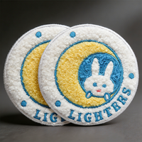Patch en chenille personnalisé, lettres brodées, à coudre ou thermocollant, badge brodé en chenille pour veste, chapeau, vêtements, sac