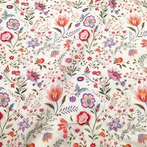 Hot Bán Tùy Chỉnh In Kỹ Thuật Số Polyester Tự Do Mô Hình Dệt Poly Poplin Vải Cho Ăn Mặc Phụ Nữ - Product Image 4