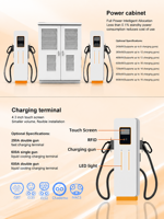 Nouvelle station de recharge rapide pour véhicules électriques DC 480 kW 720 kW, système ultra-rapide commercial CCS2 OCPP 380 V