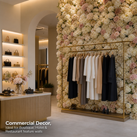 Panneau mural de fleurs artificielles de roses assorties pour décoration de fond de scène, mariage, vitrine de centre commercial, fête, cérémonie, événement