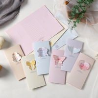 Boîtes en papier YZ personnalisées, pliables en trois parties, avec nœud 3D, carte de vœux creuse pour la Saint-Valentin, comme emballage cadeau exquis