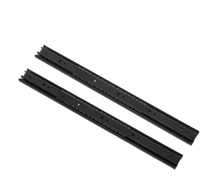 En gros épaissi tampon amortissement tiroir glissière armoire armoire glissière trois sections silencieux tiroir piste boule en acier glissière - Product Image 3