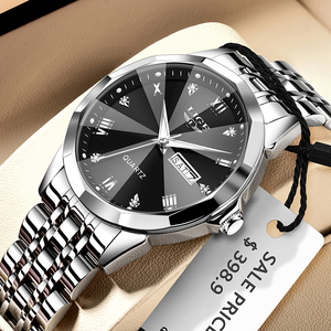 <span class=keywords><strong>Montre</strong></span> Femme Quartz LIGE LG89109, Élégante, Étanche, avec Date, <span class=keywords><strong>Montre</strong></span> pour Homme, Lumineuse, Semaine, Horloge Femme, Montres en Acier Inoxydable - Product Image 1