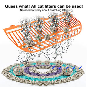أتوماتيكية رائجة جديدة <span class=keywords><strong>Cat</strong></span> من خلال تطبيق التحكم في إزالة الرائحة لعدة قطط ذكية تنظيف ذاتي - Product Image 6