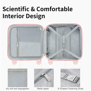 <span class=keywords><strong>Maleta</strong></span> de Viaje Unisex Ligera de 18-20 Pulgadas con 8 Ruedas Giratorias, Cierre de <span class=keywords><strong>Cremallera</strong></span>, Impermeable, con Candado TSA, para Viajes de Negocios y Aire Libre, Duradera - Product Image 3