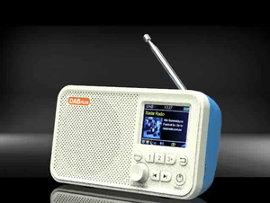 DAB Plus Portable Digital Radio with 2.4 Inch Color LCD Screen FM <b>Receiver</b> 1800mAh Rechargeable Battery Preset Stations for Home - Product Image 2