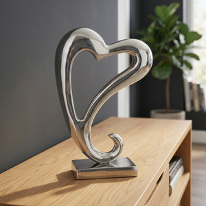 Objeto Decorativo de Metal Art Deco con Forma de Corazón de Aluminio para Decoración del Hogar - Product Image 3