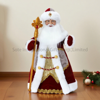 Nouvelle Offre Spéciale : Poupées Électriques Traditionnelles SOTE de 30-50CM, Père Noël Russe (Ded Moroz) avec Musique, Vente en Gros Directe Usine