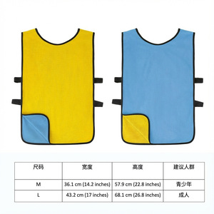 Football Training Vest Yellow Blue Breathable Mesh Adult Youth Team Sports Equipment - Product Image 2
