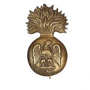 Antique Irish Style Brass Glengarry Cap Badge Post 1903 Vintage <b>Hat</b> Badge Rare Finish - Product Image 1