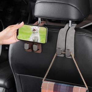 Gancho doble para respaldo de asiento de coche, gancho de gamuza personalizado para accesorios de vehículos, herramientas interiores para automóviles, colgador de gancho de Metal - Product Image 2